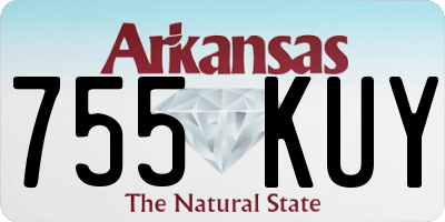 AR license plate 755KUY