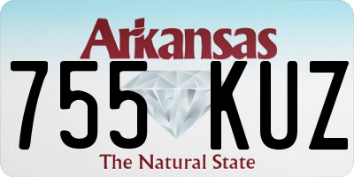 AR license plate 755KUZ