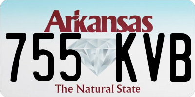 AR license plate 755KVB