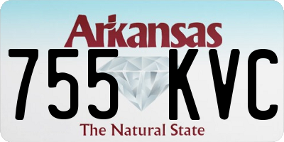 AR license plate 755KVC