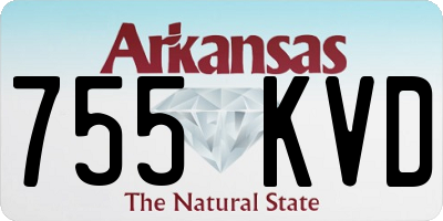 AR license plate 755KVD