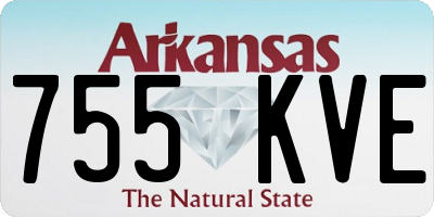 AR license plate 755KVE