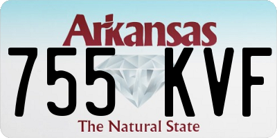 AR license plate 755KVF