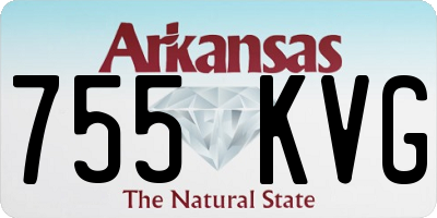 AR license plate 755KVG