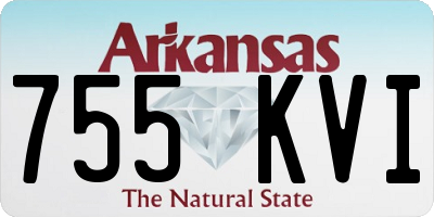 AR license plate 755KVI