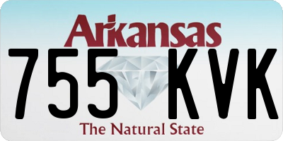 AR license plate 755KVK