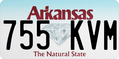AR license plate 755KVM