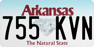 AR license plate 755KVN