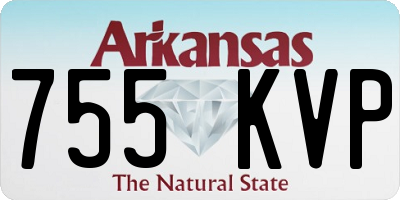 AR license plate 755KVP