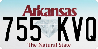 AR license plate 755KVQ