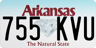 AR license plate 755KVU