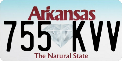 AR license plate 755KVV