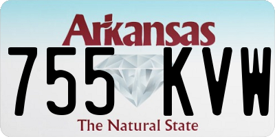 AR license plate 755KVW