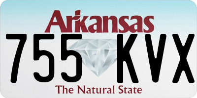 AR license plate 755KVX