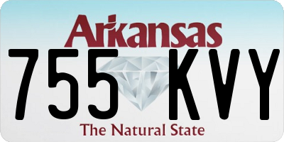 AR license plate 755KVY