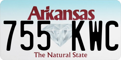 AR license plate 755KWC