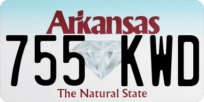 AR license plate 755KWD