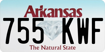 AR license plate 755KWF