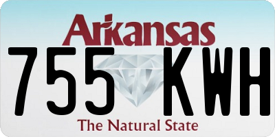 AR license plate 755KWH