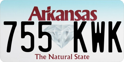 AR license plate 755KWK