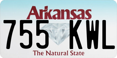 AR license plate 755KWL