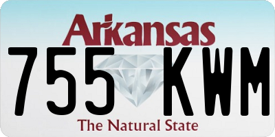 AR license plate 755KWM