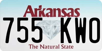 AR license plate 755KWO