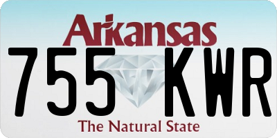 AR license plate 755KWR