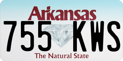 AR license plate 755KWS