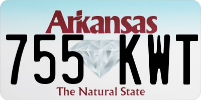 AR license plate 755KWT