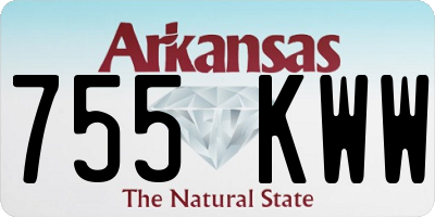 AR license plate 755KWW