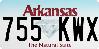 AR license plate 755KWX