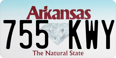 AR license plate 755KWY