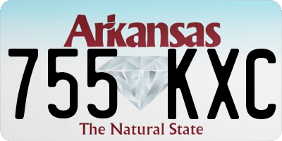 AR license plate 755KXC