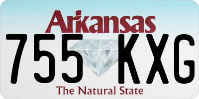 AR license plate 755KXG