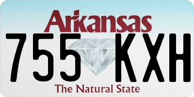 AR license plate 755KXH
