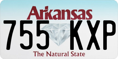 AR license plate 755KXP