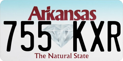 AR license plate 755KXR