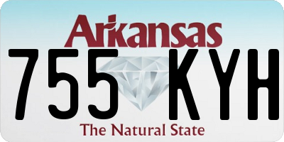 AR license plate 755KYH