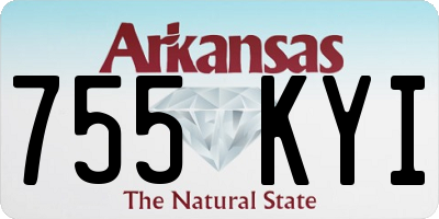AR license plate 755KYI