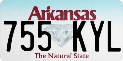 AR license plate 755KYL
