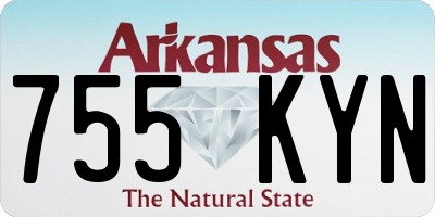 AR license plate 755KYN