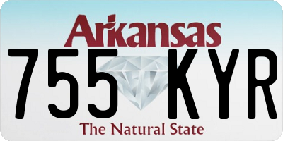 AR license plate 755KYR