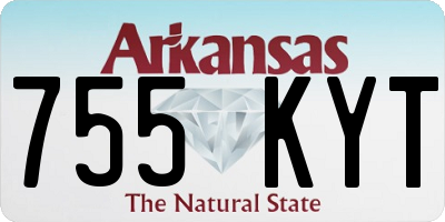 AR license plate 755KYT