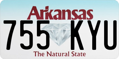 AR license plate 755KYU