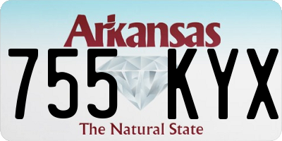 AR license plate 755KYX