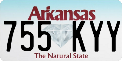 AR license plate 755KYY