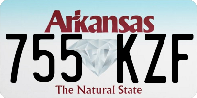 AR license plate 755KZF