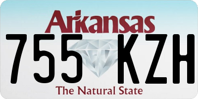 AR license plate 755KZH