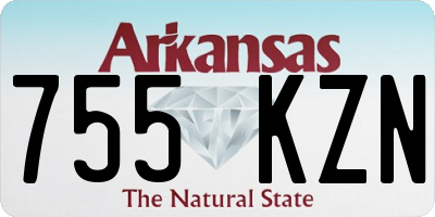 AR license plate 755KZN